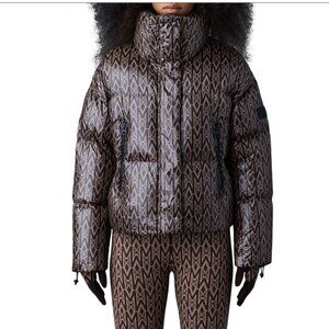 Mackage Mylah Monogram Brown 800+ Puffer Down Jacket